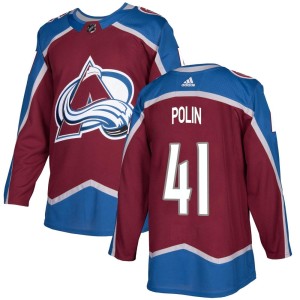 Jason Polin Youth Adidas Colorado Avalanche Authentic Burgundy Home Jersey