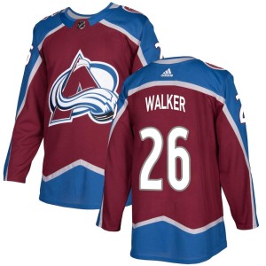 Sean Walker Youth Adidas Colorado Avalanche Authentic Burgundy Home Jersey
