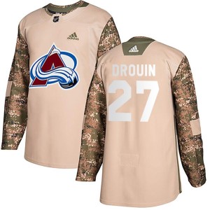 Jonathan Drouin Youth Adidas Colorado Avalanche Authentic Camo Veterans Day Practice Jersey