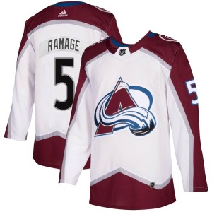 Rob Ramage Men's Adidas Colorado Avalanche Authentic White 2020/21 Away Jersey