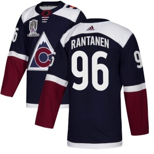 Mikko Rantanen Youth Adidas Colorado Avalanche Authentic Navy Alternate 2022 Stanley Cup Champions Jersey
