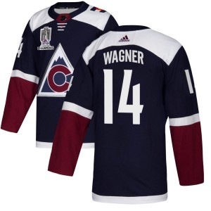 Chris Wagner Youth Adidas Colorado Avalanche Authentic Navy Alternate 2022 Stanley Cup Champions Jersey