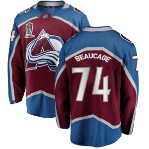 Alex Beaucage Youth Fanatics Branded Colorado Avalanche Breakaway Maroon Home 2022 Stanley Cup Champions Jersey