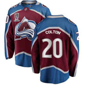 Ross Colton Youth Fanatics Branded Colorado Avalanche Breakaway Maroon Home 2022 Stanley Cup Champions Jersey
