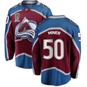 Trent Miner Youth Fanatics Branded Colorado Avalanche Breakaway Maroon Home 2022 Stanley Cup Champions Jersey
