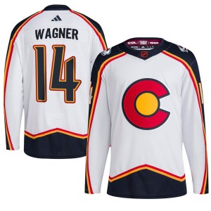 Chris Wagner Youth Adidas Colorado Avalanche Authentic White Reverse Retro 2.0 Jersey