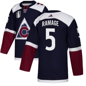 Rob Ramage Youth Adidas Colorado Avalanche Authentic Navy Alternate 2022 Stanley Cup Final Patch Jersey