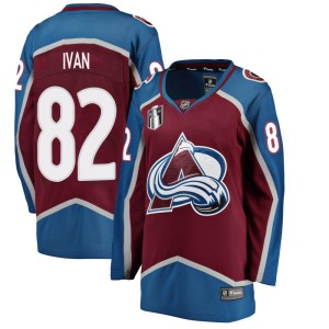 Ivan Ivan Women's Fanatics Branded Colorado Avalanche Breakaway Maroon Home 2022 Stanley Cup Final Patch Jersey