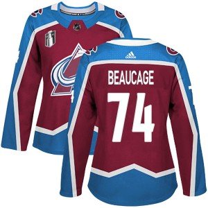 Alex Beaucage Women's Adidas Colorado Avalanche Authentic Burgundy Home 2022 Stanley Cup Final Patch Jersey