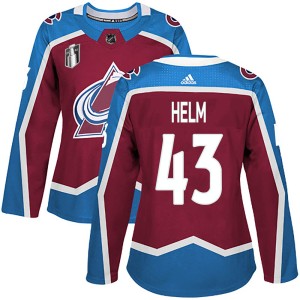 Darren Helm Women's Adidas Colorado Avalanche Authentic Burgundy Home 2022 Stanley Cup Final Patch Jersey