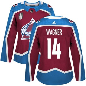 Chris Wagner Women's Adidas Colorado Avalanche Authentic Burgundy Home 2022 Stanley Cup Final Patch Jersey