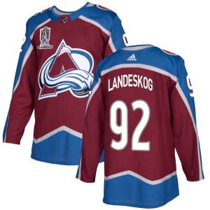 Gabriel Landeskog Youth Adidas Colorado Avalanche Authentic Burgundy Home 2022 Stanley Cup Champions Jersey