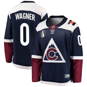 Ryan Wagner Men's Fanatics Branded Colorado Avalanche Breakaway Navy Alternate 2022 Stanley Cup Final Patch Jersey