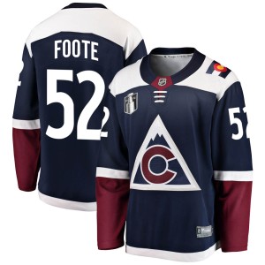 Adam Foote Youth Fanatics Branded Colorado Avalanche Breakaway Navy Alternate 2022 Stanley Cup Final Patch Jersey