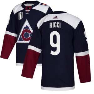 Mike Ricci Men's Adidas Colorado Avalanche Authentic Navy Alternate 2022 Stanley Cup Final Patch Jersey