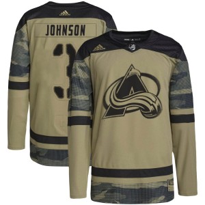 Jack Johnson Youth Adidas Colorado Avalanche Authentic Camo Military Appreciation Practice Jersey