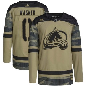 Ryan Wagner Youth Adidas Colorado Avalanche Authentic Camo Military Appreciation Practice Jersey