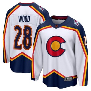 Miles Wood Youth Fanatics Branded Colorado Avalanche Breakaway White Special Edition 2.0 Jersey