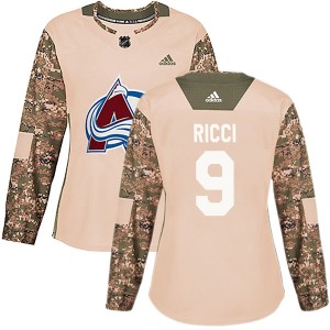Mike Ricci Women's Adidas Colorado Avalanche Authentic Camo Veterans Day Practice Jersey