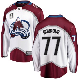 Raymond Bourque Men's Fanatics Branded Colorado Avalanche Breakaway White Away 2022 Stanley Cup Final Patch Jersey