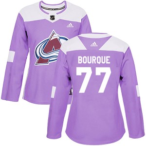 Raymond Bourque Women's Adidas Colorado Avalanche Authentic Purple Fights Cancer Practice Jersey