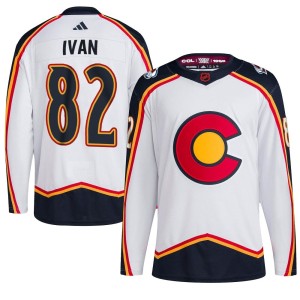 Ivan Ivan Men's Adidas Colorado Avalanche Authentic White Reverse Retro 2.0 Jersey