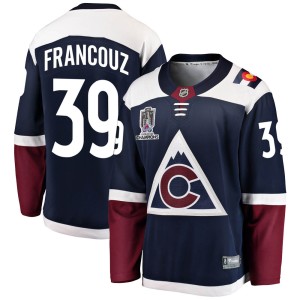 Pavel Francouz Youth Fanatics Branded Colorado Avalanche Breakaway Navy Alternate 2022 Stanley Cup Champions Jersey